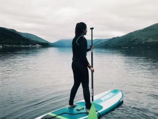 Paddleboarding at Loch Earn Watersports Centre